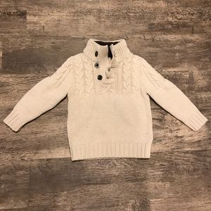 Knitted mock neck sweater